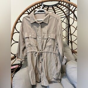Zara utility blouse NWOT L
